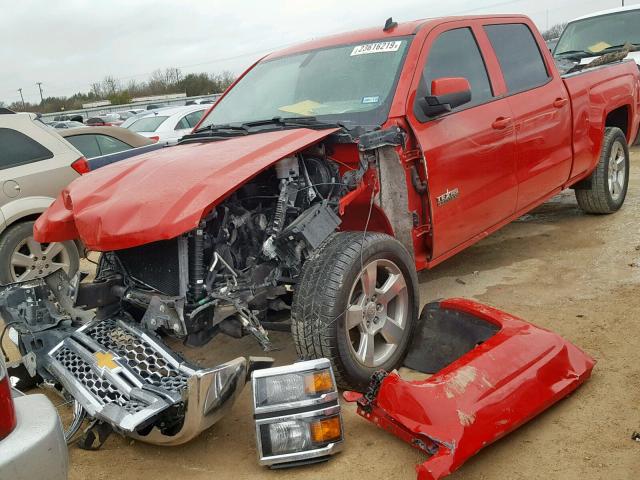 3GCPCREH2EG565605 - 2014 CHEVROLET SILVERADO წითელი ფოტო 2