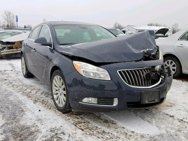 2G4GS5EV9D9138668 - 2013 BUICK REGAL PREM BLUE photo 1