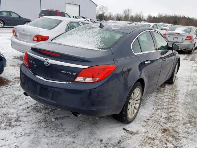 2G4GS5EV9D9138668 - 2013 BUICK REGAL PREM BLUE photo 4