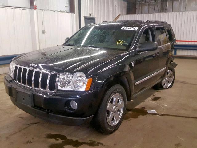 1J4HR58205C531193 - 2005 JEEP GRAND CHER BLACK photo 2