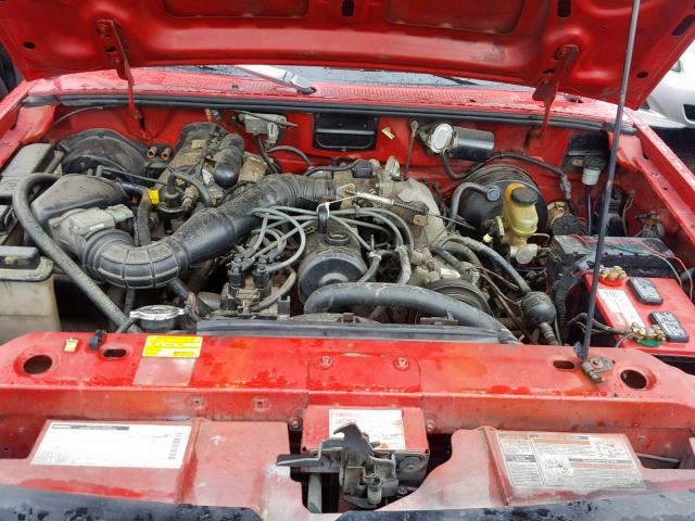 4F4CR12A6RTM41763 - 1994 MAZDA B2300 RED photo 7