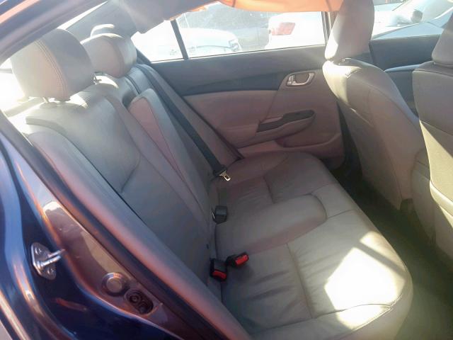 2HGFB2F91FH521062 - 2015 HONDA CIVIC EXL ნაცრისფერი ფოტო 6