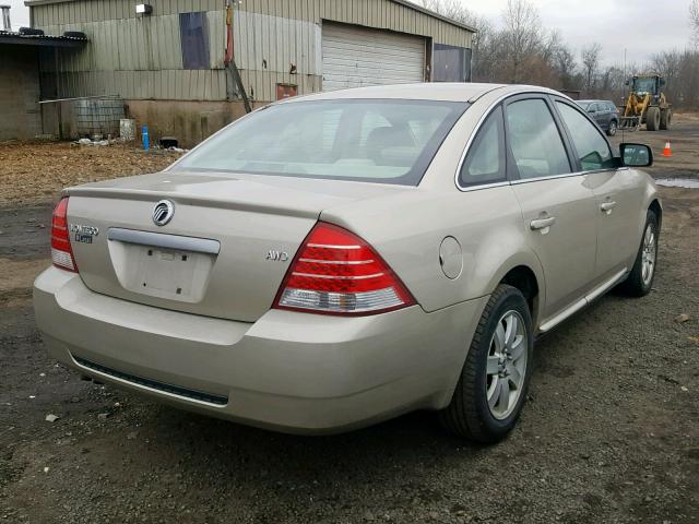 1MEHM41146G619527 - 2006 MERCURY MONTEGO LU BEIGE photo 4