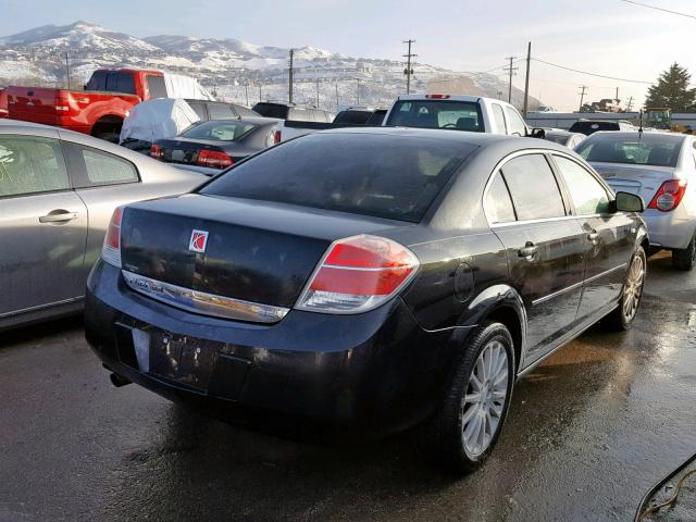 1G8ZS57NX8F162656 - 2008 SATURN AURA XE BLACK photo 4