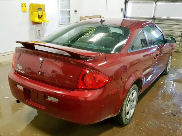 1G2AS18H397108524 - 2009 PONTIAC G5 MAROON photo 4