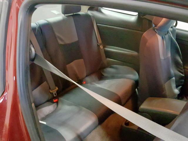 1G2AS18H397108524 - 2009 PONTIAC G5 MAROON photo 6