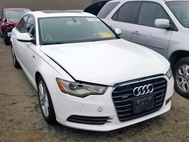 WAUBGAFC2CN007290 - 2012 AUDI A6 WHITE photo 1