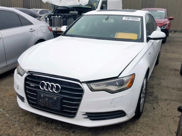 WAUBGAFC2CN007290 - 2012 AUDI A6 WHITE photo 2