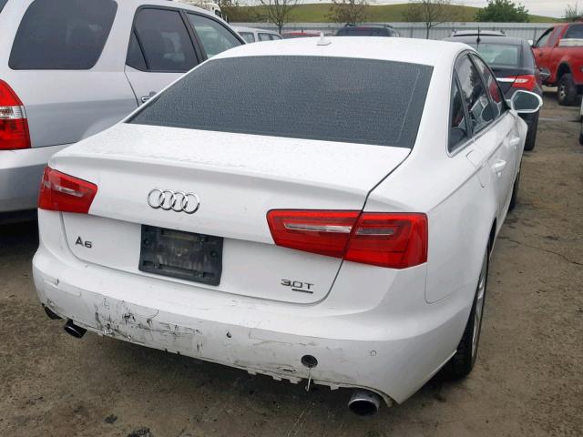 WAUBGAFC2CN007290 - 2012 AUDI A6 WHITE photo 4