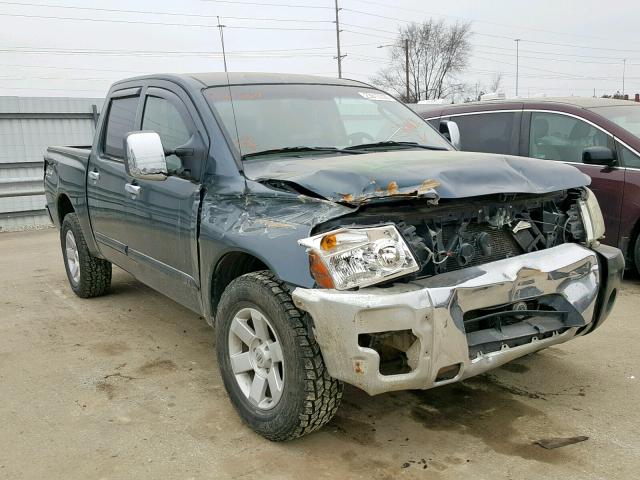 1N6AA07B94N548903 - 2004 NISSAN TITAN XE GREEN photo 1