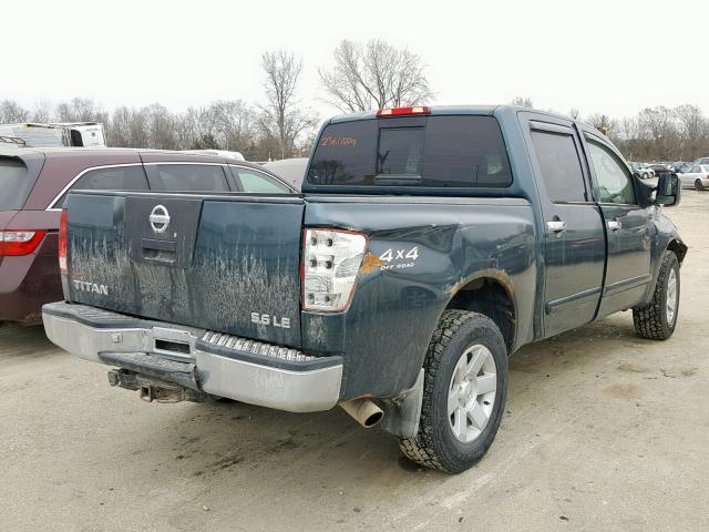 1N6AA07B94N548903 - 2004 NISSAN TITAN XE GREEN photo 4