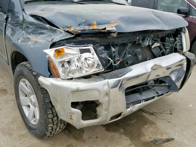 1N6AA07B94N548903 - 2004 NISSAN TITAN XE GREEN photo 9