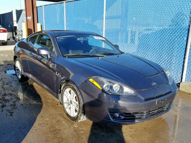 KMHHM66D38U284275 - 2008 HYUNDAI TIBURON GS GRAY photo 1