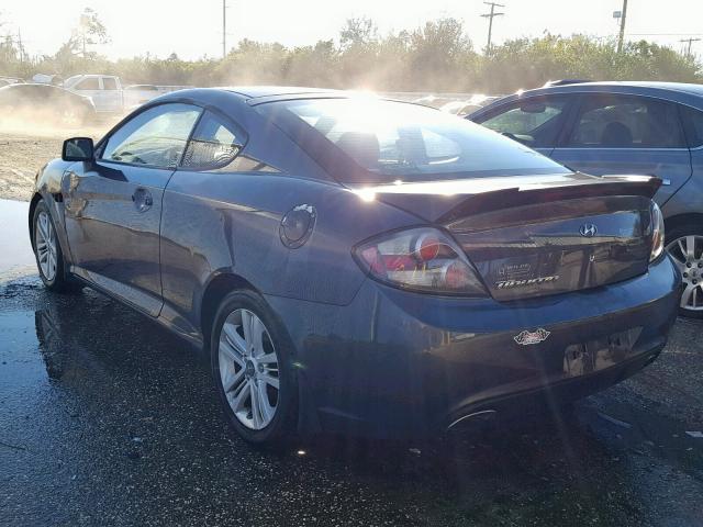 KMHHM66D38U284275 - 2008 HYUNDAI TIBURON GS GRAY photo 3