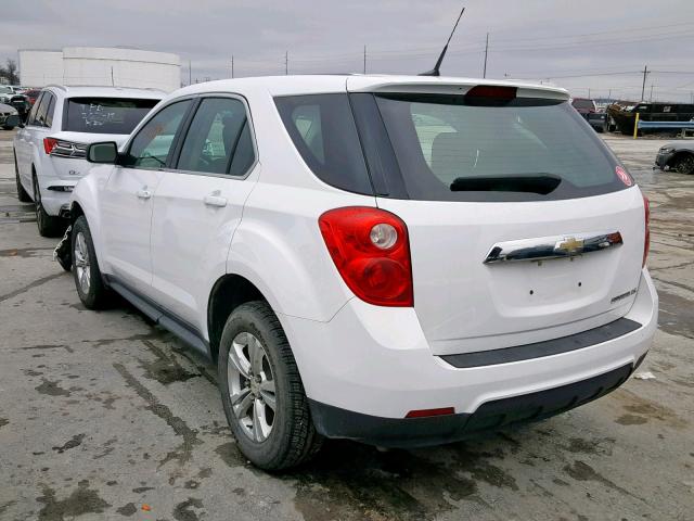 2CNALBEW4A6399133 - 2010 CHEVROLET EQUINOX LS WHITE photo 3