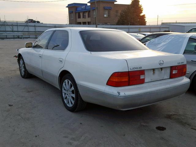 JT8BH28FXX0166556 - 1999 LEXUS LS 400 WHITE photo 3