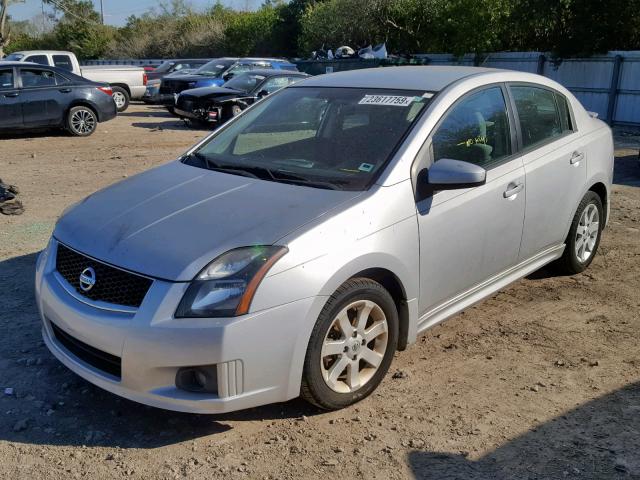 3N1AB6AP0CL753017 - 2012 NISSAN SENTRA 2.0 SILVER photo 2