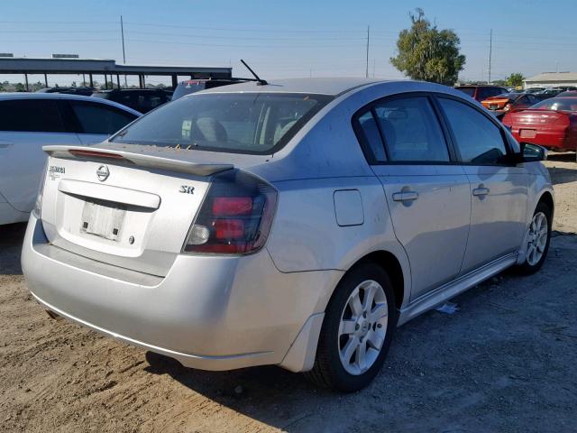 3N1AB6AP0CL753017 - 2012 NISSAN SENTRA 2.0 SILVER photo 4