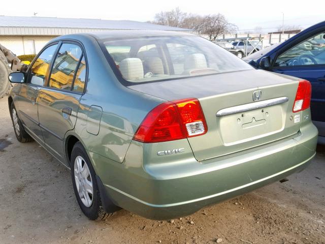 2HGES15113H536867 - 2003 HONDA CIVIC DX GREEN photo 3