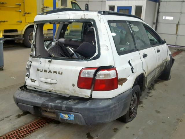 JF1SF63592H758785 - 2002 SUBARU FORESTER L WHITE photo 4