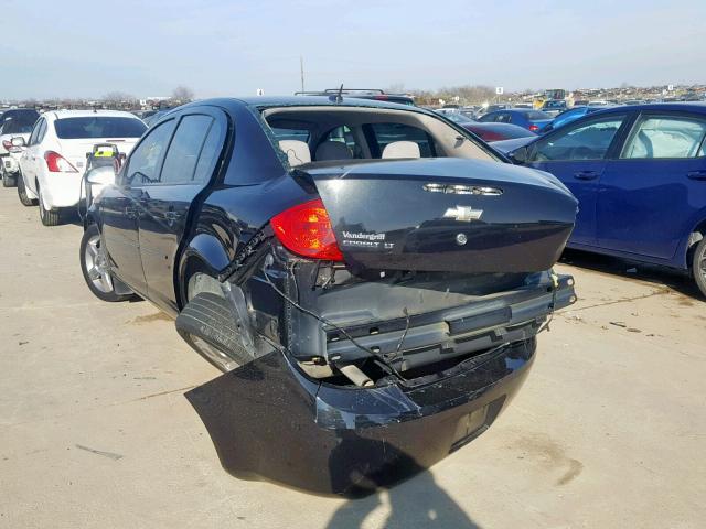 1G1AD5F57A7200870 - 2010 CHEVROLET COBALT 1LT BLACK photo 3