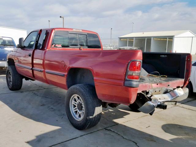 3B7KF236XXG213224 - 1999 DODGE RAM 2500 RED photo 3