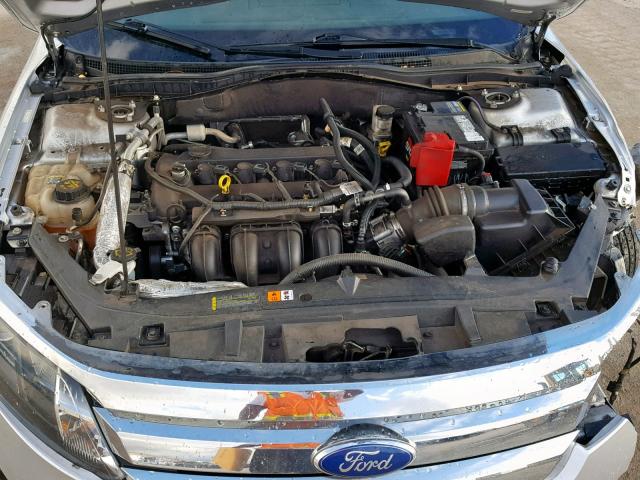 3FAHP0GA0CR259921 - 2012 FORD FUSION S SILVER photo 7