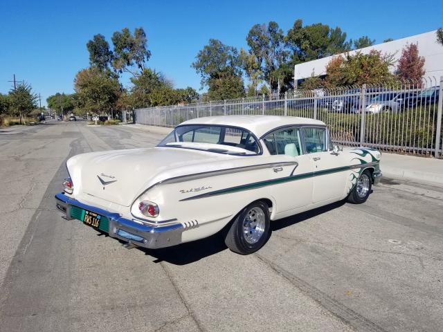 0000000F58T254079 - 1958 CHEVROLET BELAIR WHITE photo 4