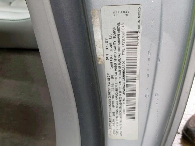 3VWRG31C58M502201 - 2008 VOLKSWAGEN NEW BEETLE Gümüş foto 10