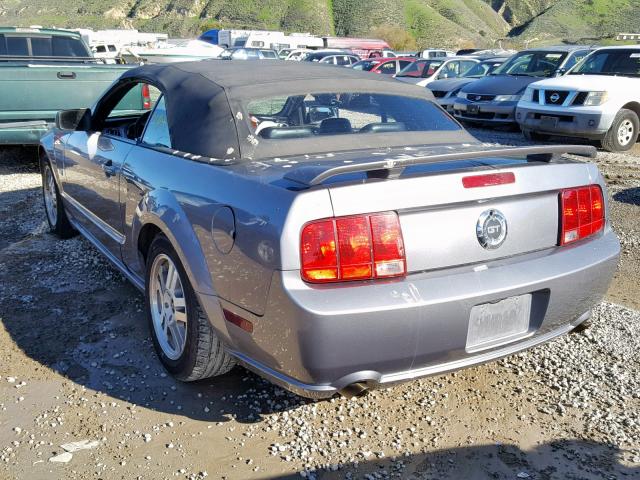 1ZVHT85H065199440 - 2006 FORD MUSTANG GT GRAY photo 3