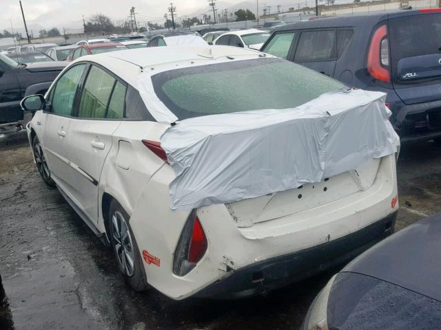 JTDKARFP9H3063025 - 2017 TOYOTA PRIUS PRIM თეთრი ფოტო 3