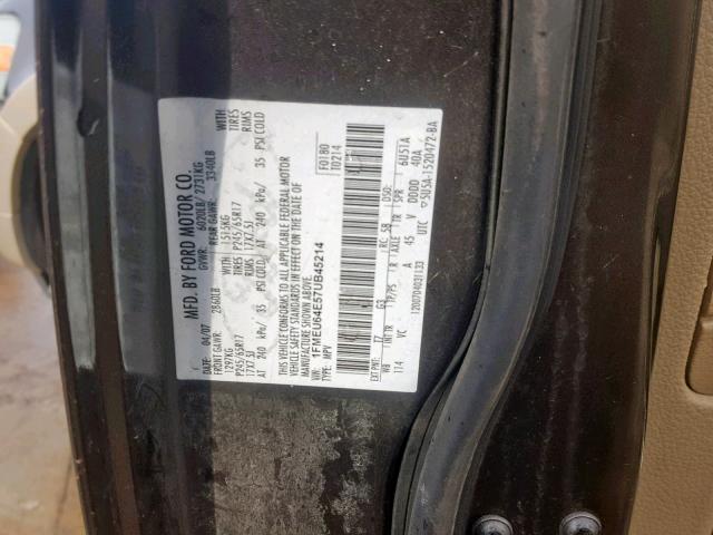 1FMEU64E57UB45214 - 2007 FORD EXPLORER E GRAY photo 10