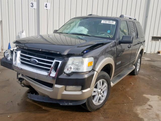 1FMEU64E57UB45214 - 2007 FORD EXPLORER E GRAY photo 2