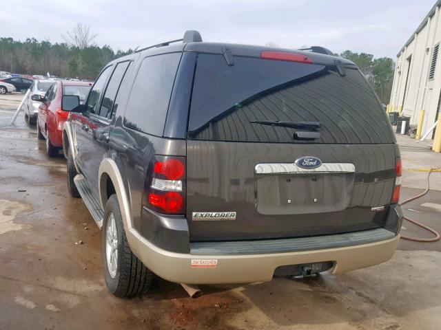 1FMEU64E57UB45214 - 2007 FORD EXPLORER E GRAY photo 3