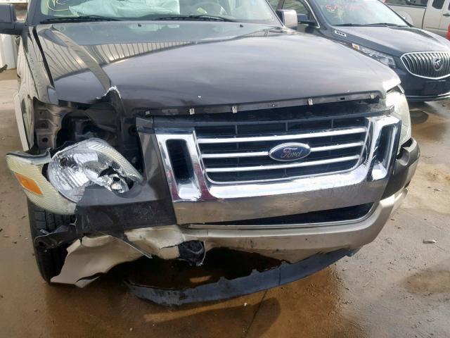 1FMEU64E57UB45214 - 2007 FORD EXPLORER E GRAY photo 9