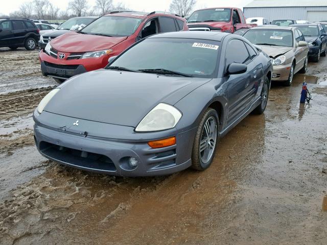 4A3AC74H73E073892 - 2003 MITSUBISHI ECLIPSE GT GRAY photo 2