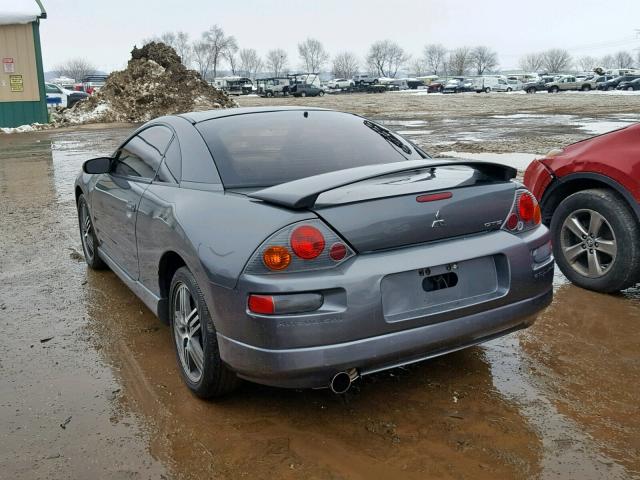 4A3AC74H73E073892 - 2003 MITSUBISHI ECLIPSE GT GRAY photo 3