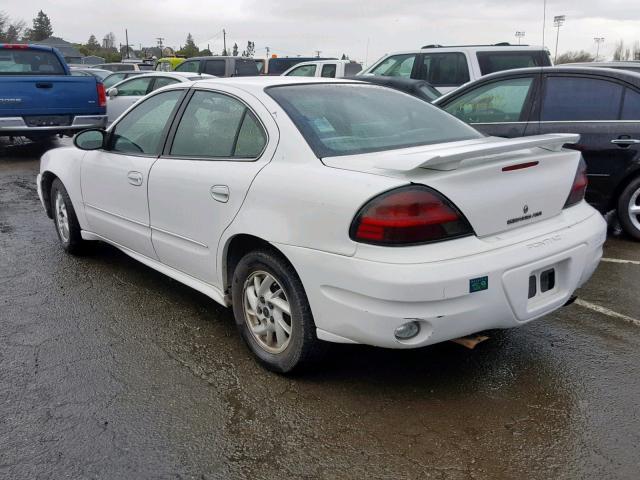 1G2NF52E63M624767 - 2003 PONTIAC GRAND AM S WHITE photo 3