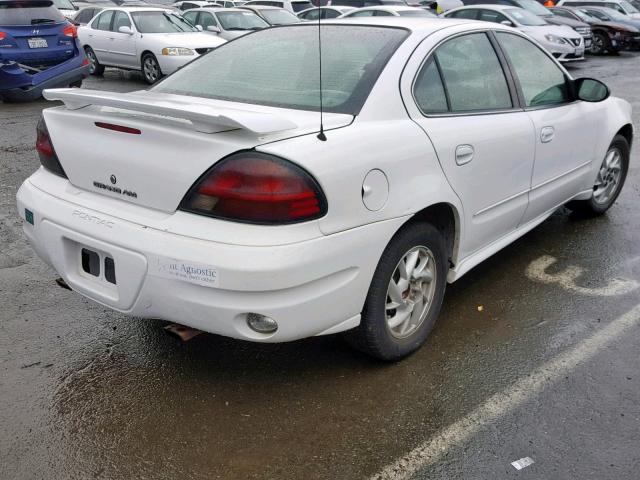 1G2NF52E63M624767 - 2003 PONTIAC GRAND AM S WHITE photo 4