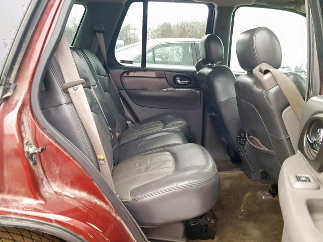 1GKDT13S722417932 - 2002 GMC ENVOY MAROON photo 6