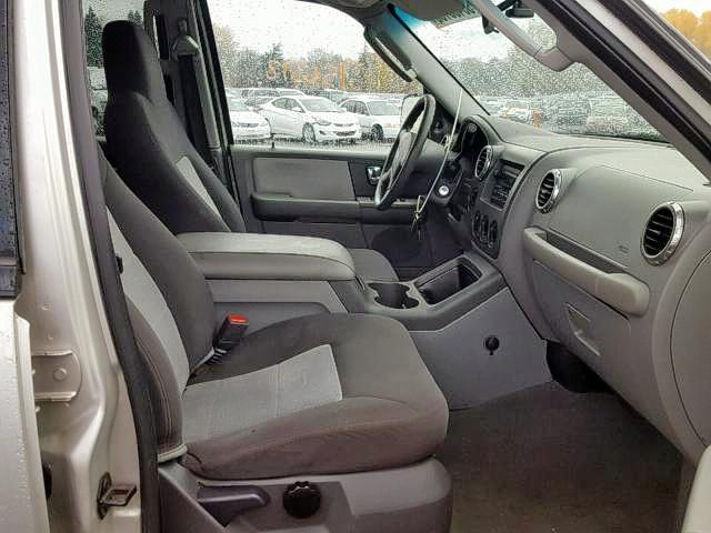 1FMPU16575LA50519 - 2005 FORD EXPEDITION SILVER photo 5