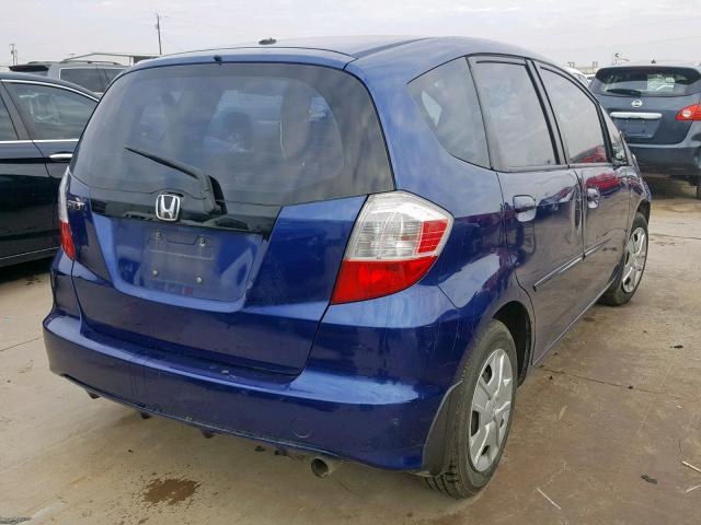 JHMGE8H30CC023180 - 2012 HONDA FIT BLUE photo 4