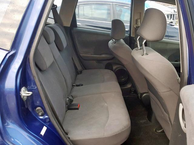 JHMGE8H30CC023180 - 2012 HONDA FIT BLUE photo 6