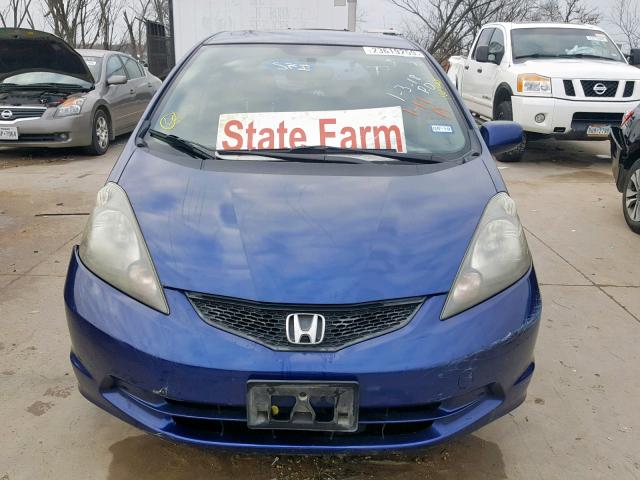 JHMGE8H30CC023180 - 2012 HONDA FIT BLUE photo 9