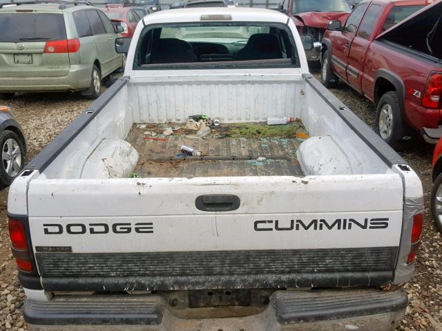 1B7KC2368YJ142470 - 2000 DODGE RAM 2500 WHITE photo 9