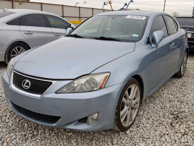 JTHBK262885052898 - 2008 LEXUS IS 250 BLUE photo 2