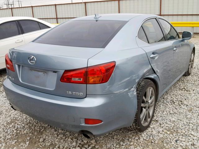 JTHBK262885052898 - 2008 LEXUS IS 250 BLUE photo 4