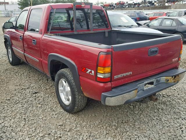 2GTEK13T951379295 - 2005 GMC NEW SIERRA RED photo 3