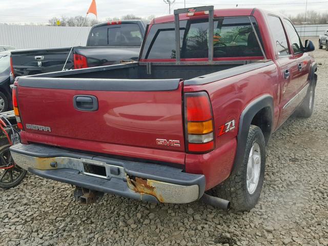 2GTEK13T951379295 - 2005 GMC NEW SIERRA RED photo 4