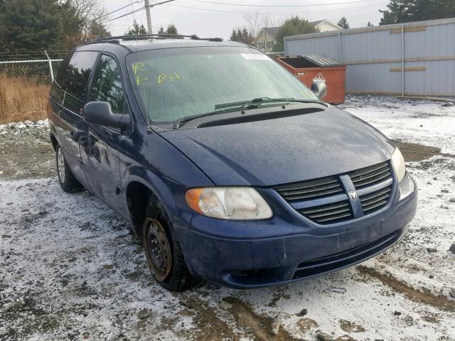 1D4GP25R55B218768 - 2005 DODGE CARAVAN SE BLUE photo 1